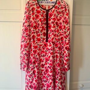 Kate Spade Rose Silk Dress